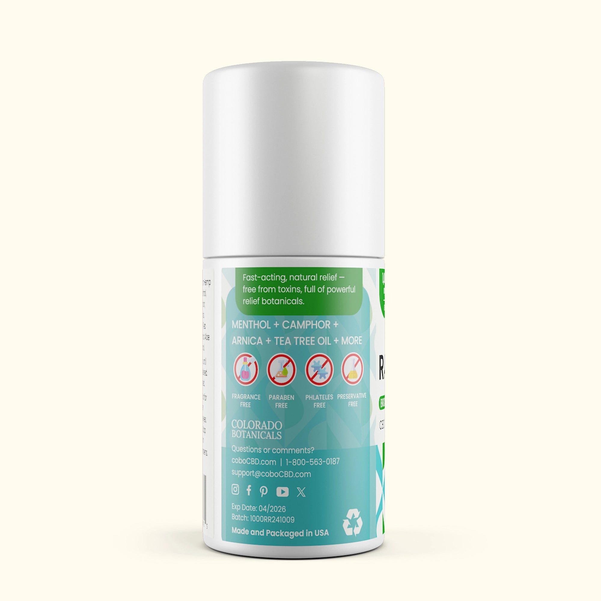 1,000mg Rapid Relief CBD Roll-On (Alleviate)