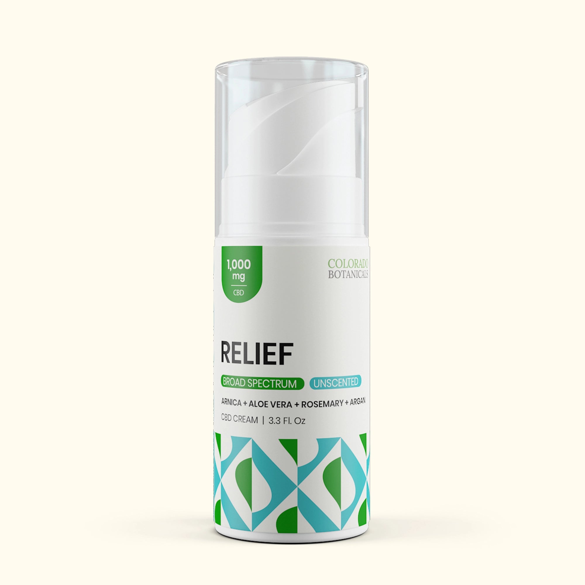 1,000mg Relief CBD Cream Pump