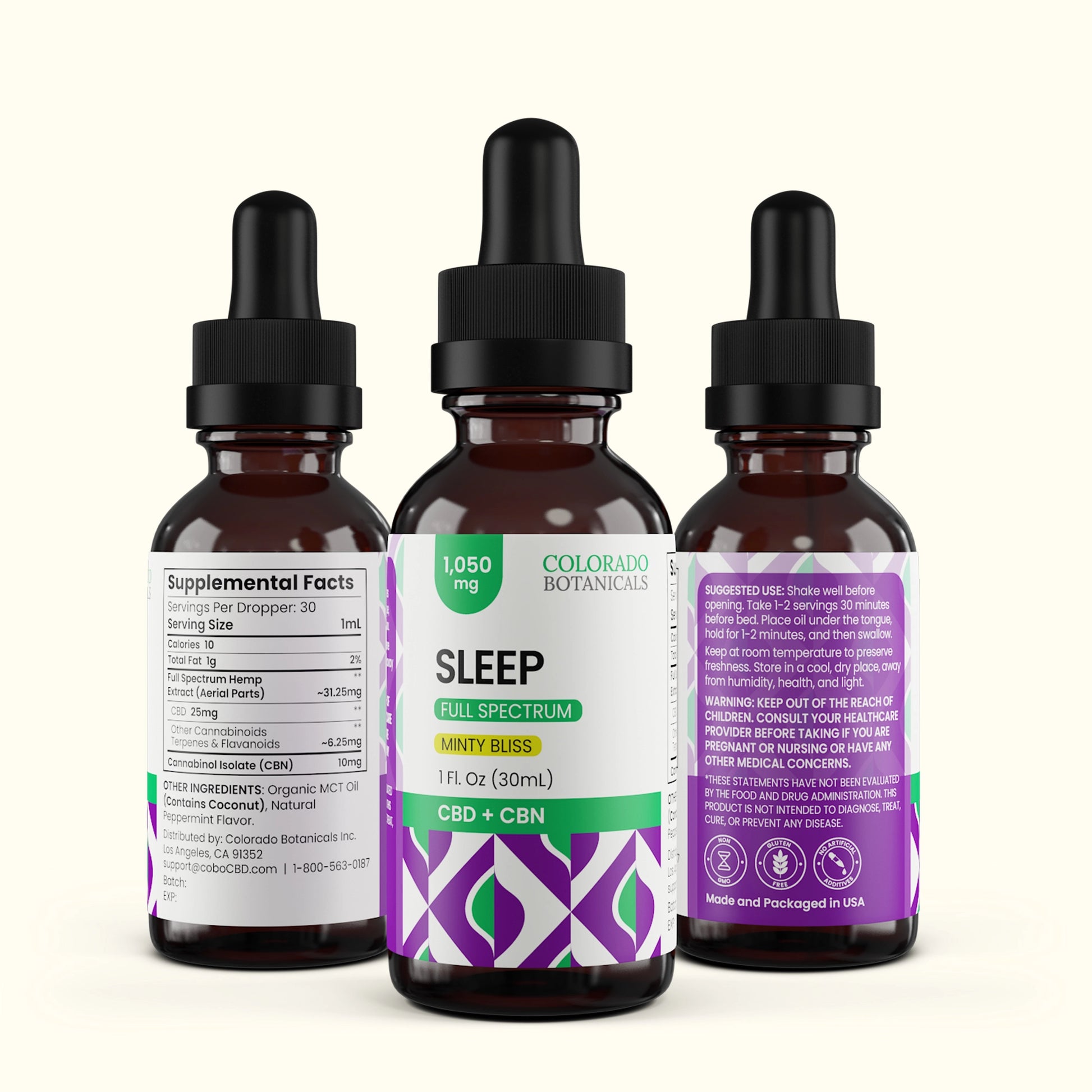 Goodnight CBD CBN Oil Drops 1,050mg - Colorado Botanicals Goodnight CBD CBN Oil Drops 1,050mg - Colorado Botanicals