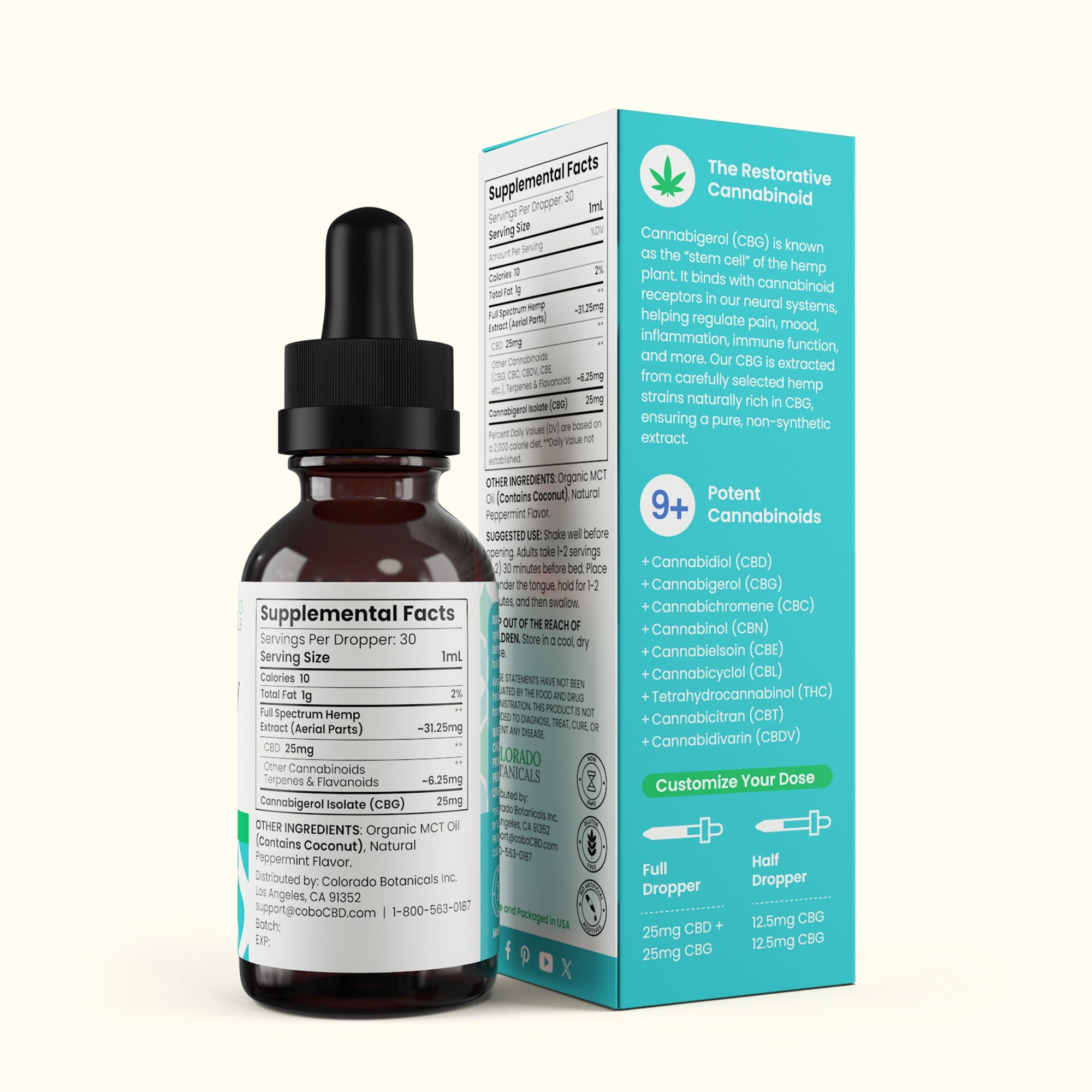 Recovery 1,500mg CBG + Full Spectrum CBD Oil