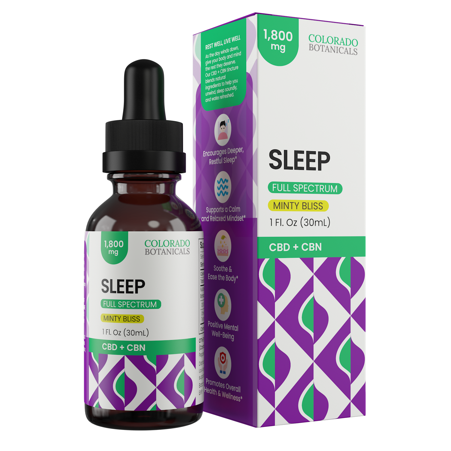 1,800mg CBD + CBN Oil