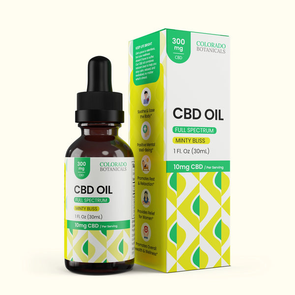 300mg Full Spectrum CBD Oil - With THC - 30mL - Colorado Botanicals
