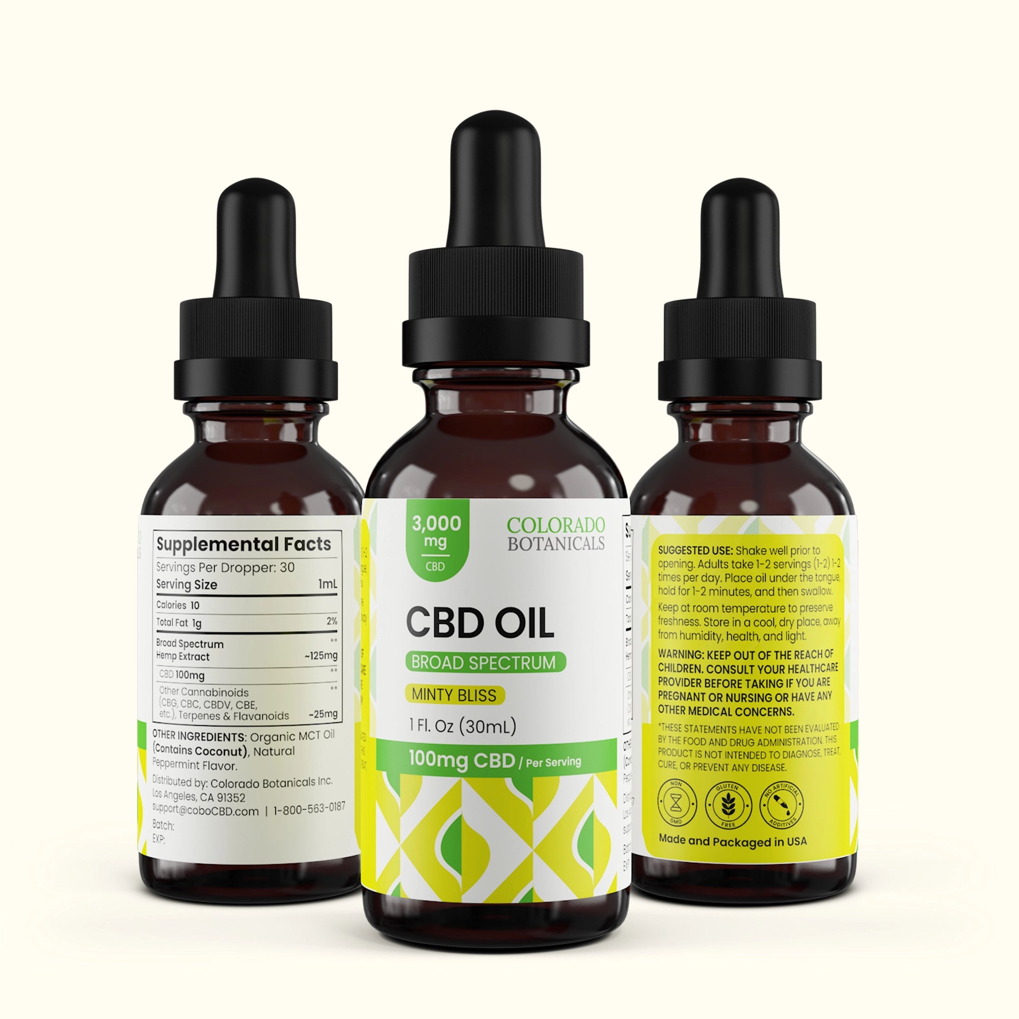 3,000mg Broad Spectrum CBD Oil