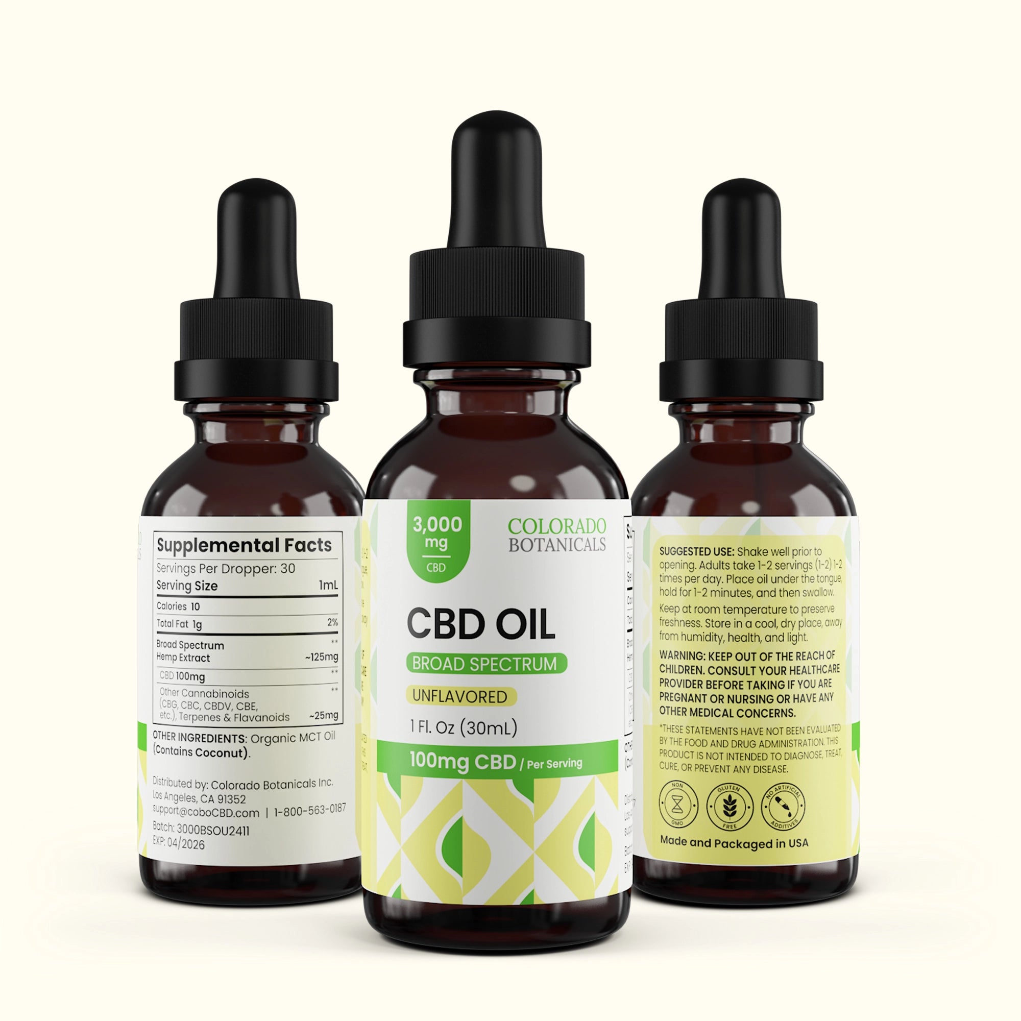 3,000mg Broad Spectrum CBD Oil