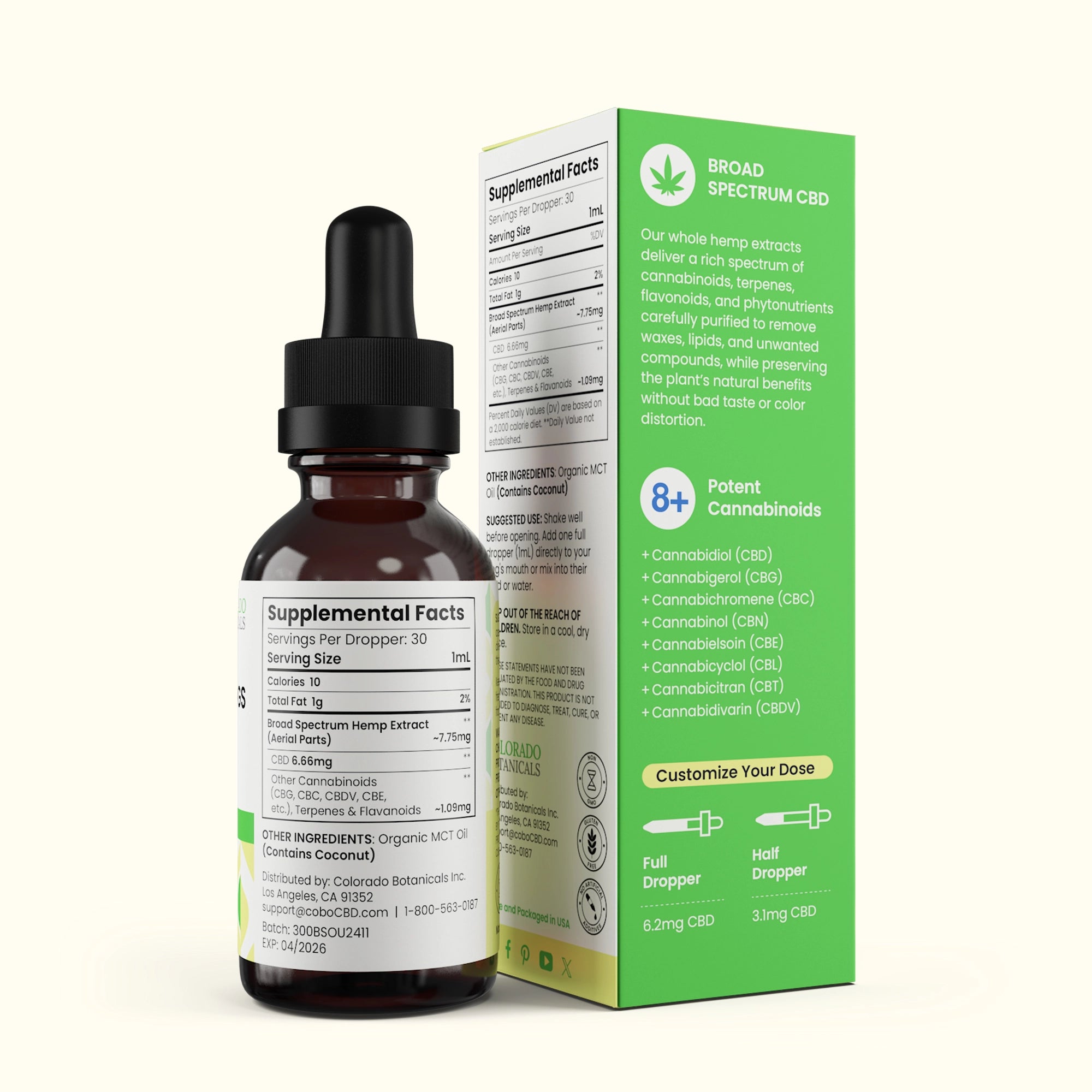 Broad Spectrum CBD Oil for Dogs & Cats