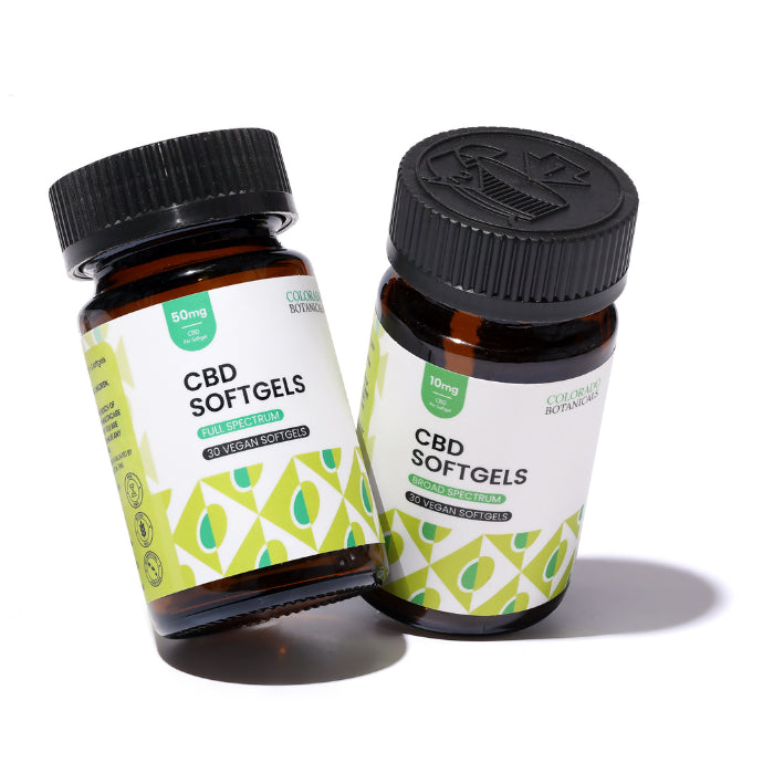 2 Bottles of Colorado Botanicals CBD Softgels Broad Spectrum Full Spectrum CBD Capsules 
