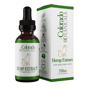 Broad Spectrum CBD Oil for Pets, Dogs, Cats with 750mg of CBD in total in the bottle by Colorado Botanicals