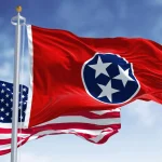Tennessee and USA flag